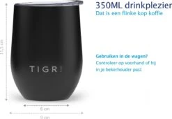 TIGR Cups - Drinkbekers - Thermosbekers - RVS - Set Van 2 - 350ml - Zwart/Rosé Goud 9 TIGR Cups - Drinkbekers - Thermosbekers - RVS - Set Van 2 - 350ml - Zwart/Rosé Goud -Servies Serie Winkel 1200x834