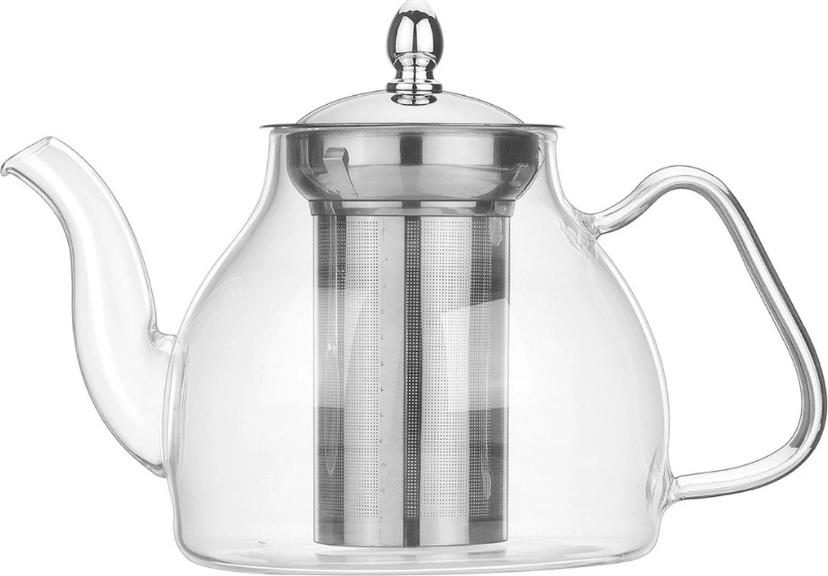 SensaHome - Infuser Theekan/Theepot - Transparant - Glas 6 SensaHome - Infuser Theekan/Theepot - Transparant - Glas - Afbeelding 6
