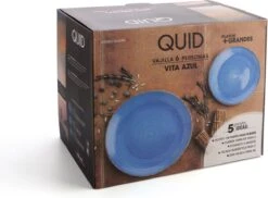 Quid | 18-delige Bordenset | Aardenwerk Bordenset | Vita Azul | Blauw -Servies Serie Winkel 1200x884