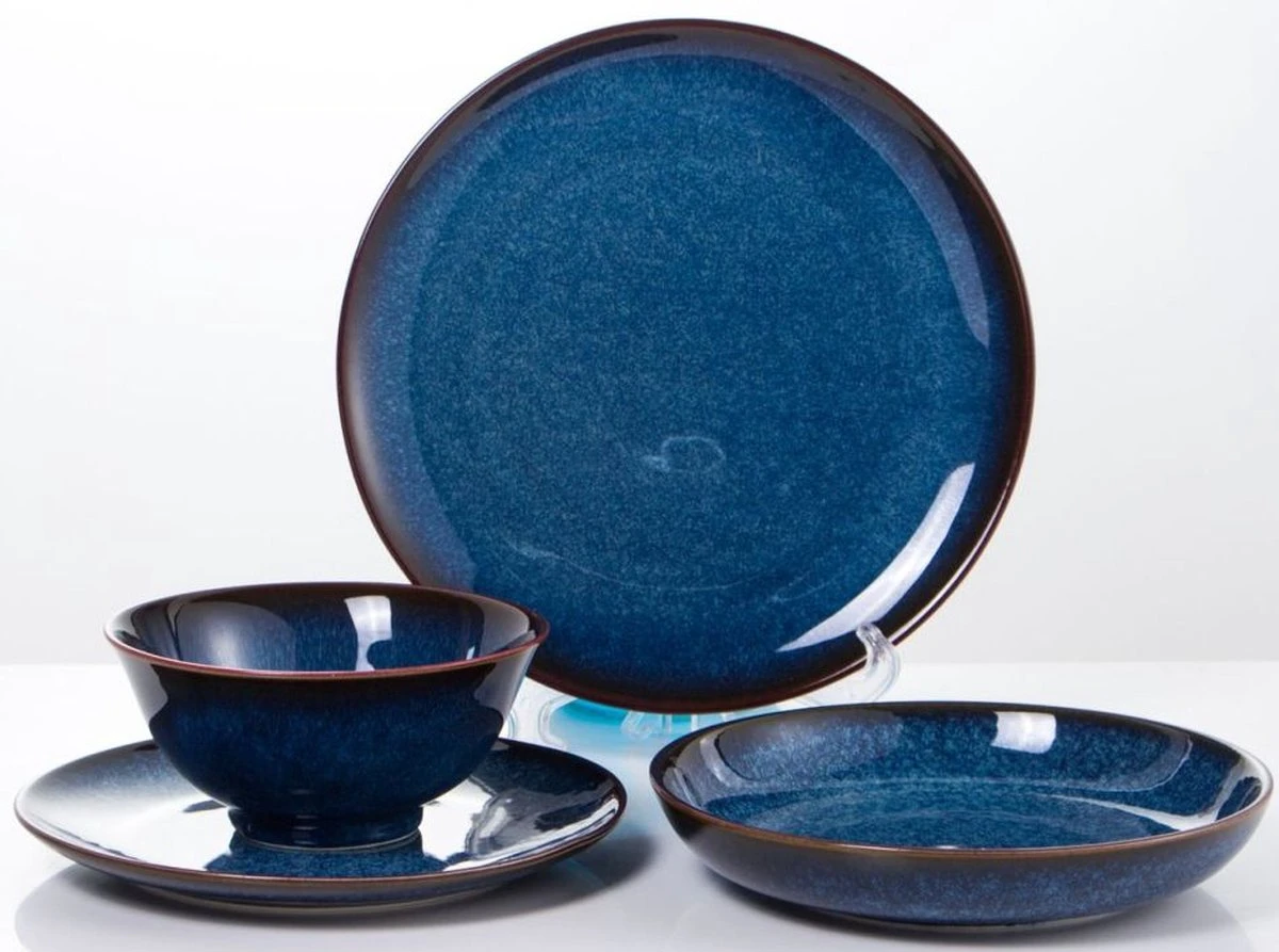 Serviesset 24-delig 6 Personen - Sunrise Hemelsblauw 1 Serviesset 24-delig 6 Personen - Sunrise Hemelsblauw