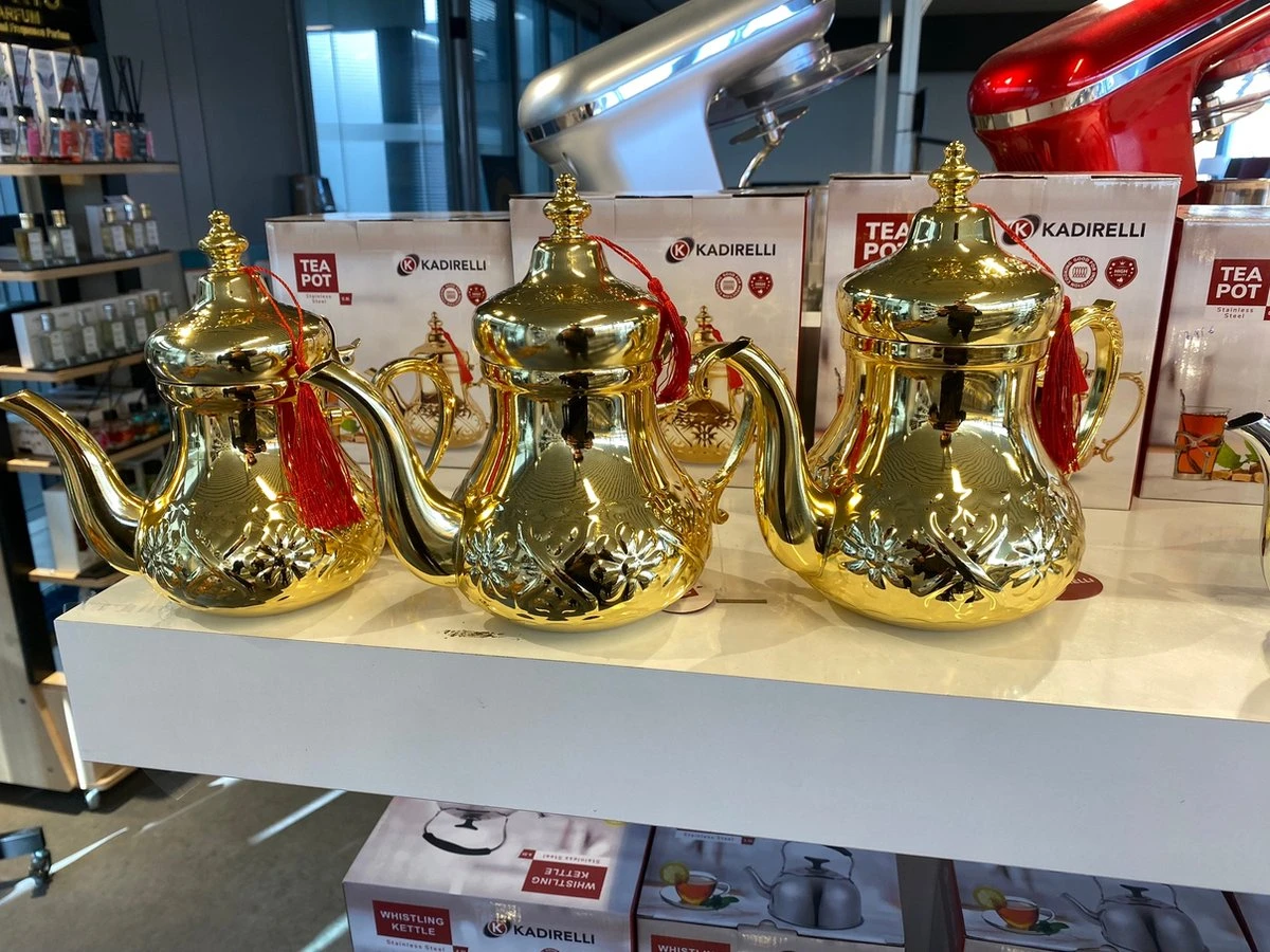 MONOO Theepot Casablanca RVS - 1.6 Liter - Turkse & Marokkaanse Theepotten 2 MONOO Theepot Casablanca RVS - 1.6 Liter - Turkse & Marokkaanse Theepotten - Afbeelding 2