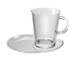 Pasabahce Tribeca Theeglas Met Schotel 400 Ml - Gehard Glas - 2 Stukst -Servies Serie Winkel 1200x960 2