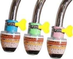 Waterfilter Voor Op De Kraan - 2 Stuks - Zuiver Water - Waterontkalker - Waterzuivering - Kraanfilter - Waterontharder - Blauw -Servies Serie Winkel 1200x962