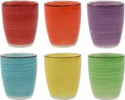 Tavola - Koffiemokken - Zonder Oor - Kleurrijk - Aardewerk - 160Ml - 6 Stuks - Ibizia 9 Tavola - Koffiemokken - Zonder Oor - Kleurrijk - Aardewerk - 160Ml - 6 Stuks - Ibizia -Servies Serie Winkel 1200x964 3