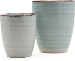 Koffiekopjes - Ocean Blue - Koffiebeker - Unieke Kleuren - Blauw - Set Van 12 Kopjes (ook Los Verkrijgbaar) - 160ML En 340ML - Porselein - Hip En Trendy -Servies Serie Winkel 1200x975 1