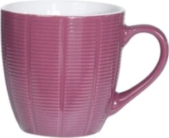 Orange85 Koffiekopjes Gekleurd - Set Van 6 - Koffiemokken - Streep - 200 Ml - Reliëf - Aardewerk - Met Oor - Theemokken -Servies Serie Winkel 1200x976 2