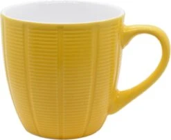 Orange85 Koffiekopjes Gekleurd - Set Van 6 - Koffiemokken - Streep - 200 Ml - Reliëf - Aardewerk - Met Oor - Theemokken -Servies Serie Winkel 1200x984 1