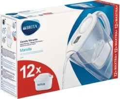 BRITA - Waterfilterkan Marella Cool - Wit - 2,4L + 12 MAXTRA+ Waterfilterpatronen -Servies Serie Winkel 1200x996