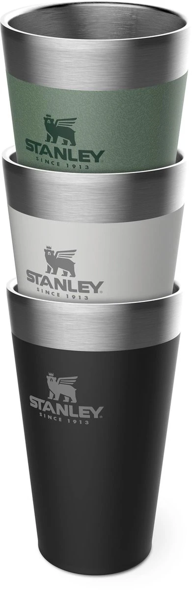 Stanley The Stacking Beer Pint 0,47l - Beker - Hammertone Green 3 Stanley The Stacking Beer Pint 0,47l - Beker - Hammertone Green - Afbeelding 3