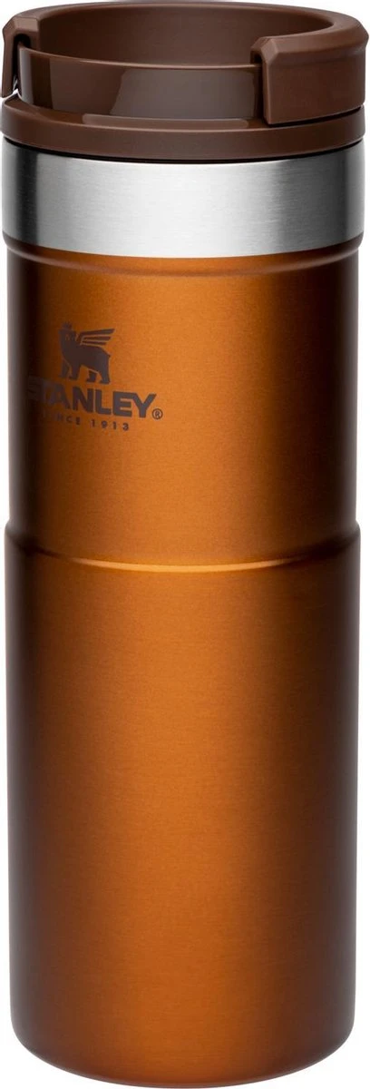 Stanley The NeverLeak™ Travel Mug 0,47L NEW - Thermosfles - Maple 4 Stanley The NeverLeak™ Travel Mug 0,47L NEW - Thermosfles - Maple - Afbeelding 4