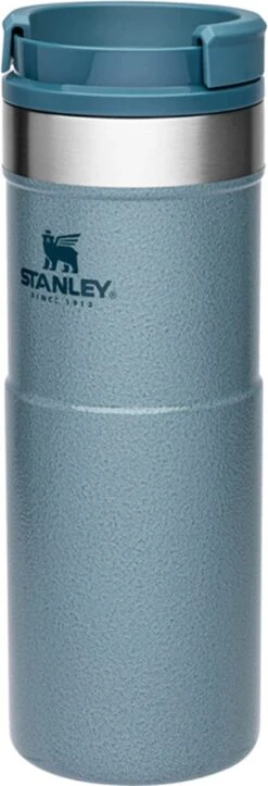 Stanley The NeverLeak™ Travel Mug 0,47L NEW - Thermosfles - Hammertone Ice 21 Stanley The NeverLeak™ Travel Mug 0,47L NEW - Thermosfles - Hammertone Ice -Servies Serie Winkel 410x1200