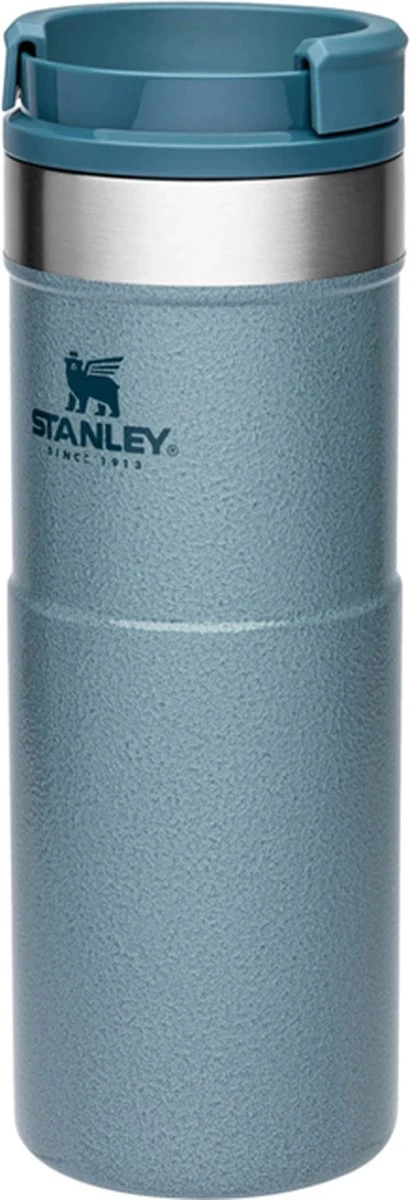 Stanley The NeverLeak™ Travel Mug 0,47L NEW - Thermosfles - Hammertone Ice 11 Stanley The NeverLeak™ Travel Mug 0,47L NEW - Thermosfles - Hammertone Ice - Afbeelding 11