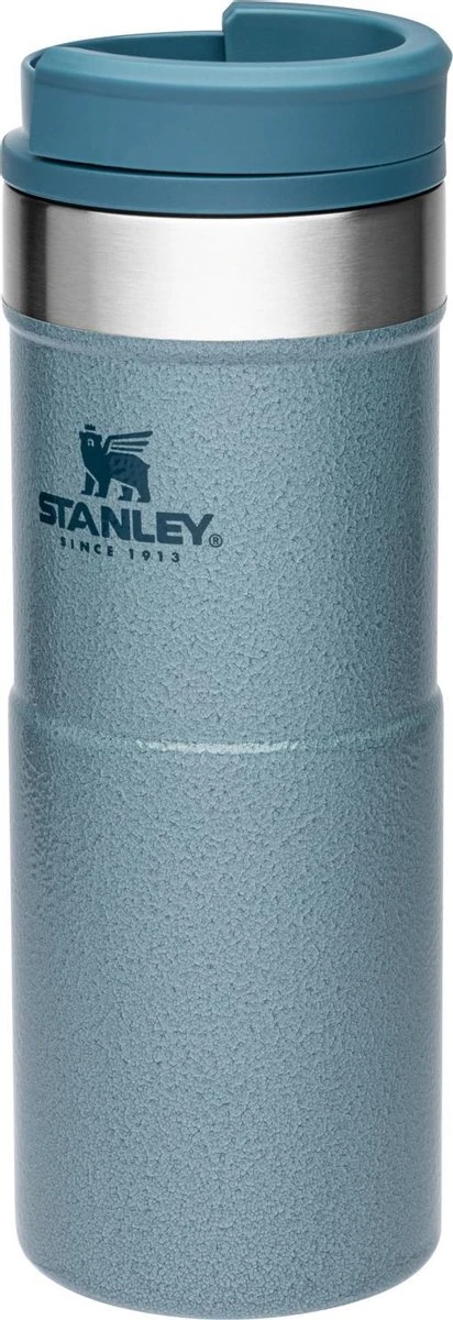 Stanley The NeverLeak™ Travel Mug 0,47L NEW - Thermosfles - Hammertone Ice 6 Stanley The NeverLeak™ Travel Mug 0,47L NEW - Thermosfles - Hammertone Ice - Afbeelding 6