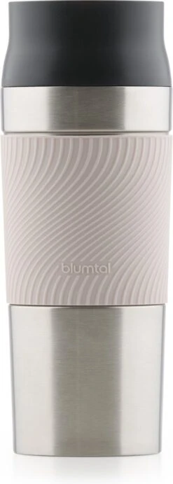 Blumtal Thermosbeker Classic - Lekvrij, BPA-Vrij En Vaatwasserbestendig - Hoge Kwaliteit Thermosfles Met Quick-Press Sluiting - Travel Mug 350 Ml - Roze