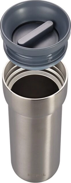 Mepal Isoleerbeker Ellipse 475 Ml – Houdt Je Drankje 6 Uur Warm En 10 Uur Koud – Natural Brushed – Koffiebeker To Go – Lekdicht – Thermosbeker -Servies Serie Winkel 469x1200