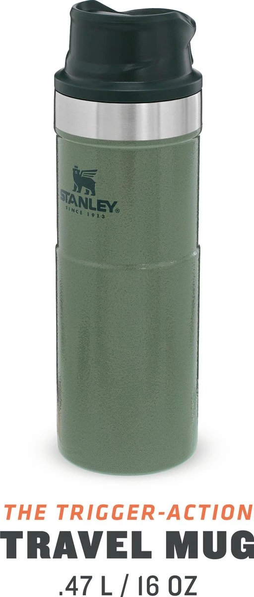 Stanley Trigger-Action Travel Mug 0.47L - Thermosfles - Hammertone Green 14 Stanley Trigger-Action Travel Mug 0.47L - Thermosfles - Hammertone Green - Afbeelding 14