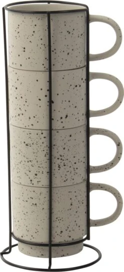 Gusta Rek Met Mokken Ivoor 350 Ml - 4 Stuks -Servies Serie Winkel 549x1200 2