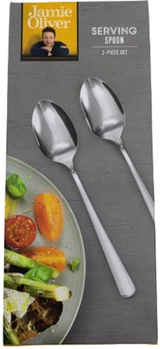 2 Jamie Oliver - Serveerlepels - Set Van 2 - Opscheplepels 1 2 Jamie Oliver - Serveerlepels - Set Van 2 - Opscheplepels
