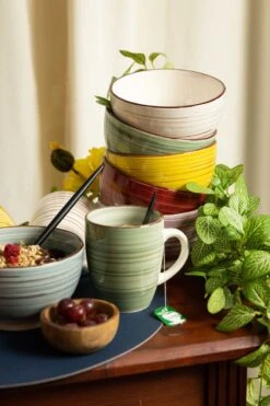 Merkloos Koffiemokken (6 Stuks) - Kleurrijk - Koffiekopjes -Servies Serie Winkel 799x1200 12