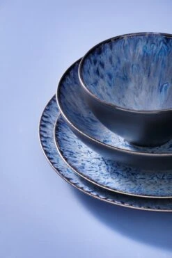 Palmer Serviesset Lester Stoneware 6-persoons 24-delig Zwart Blauw -Servies Serie Winkel 800x1200 33