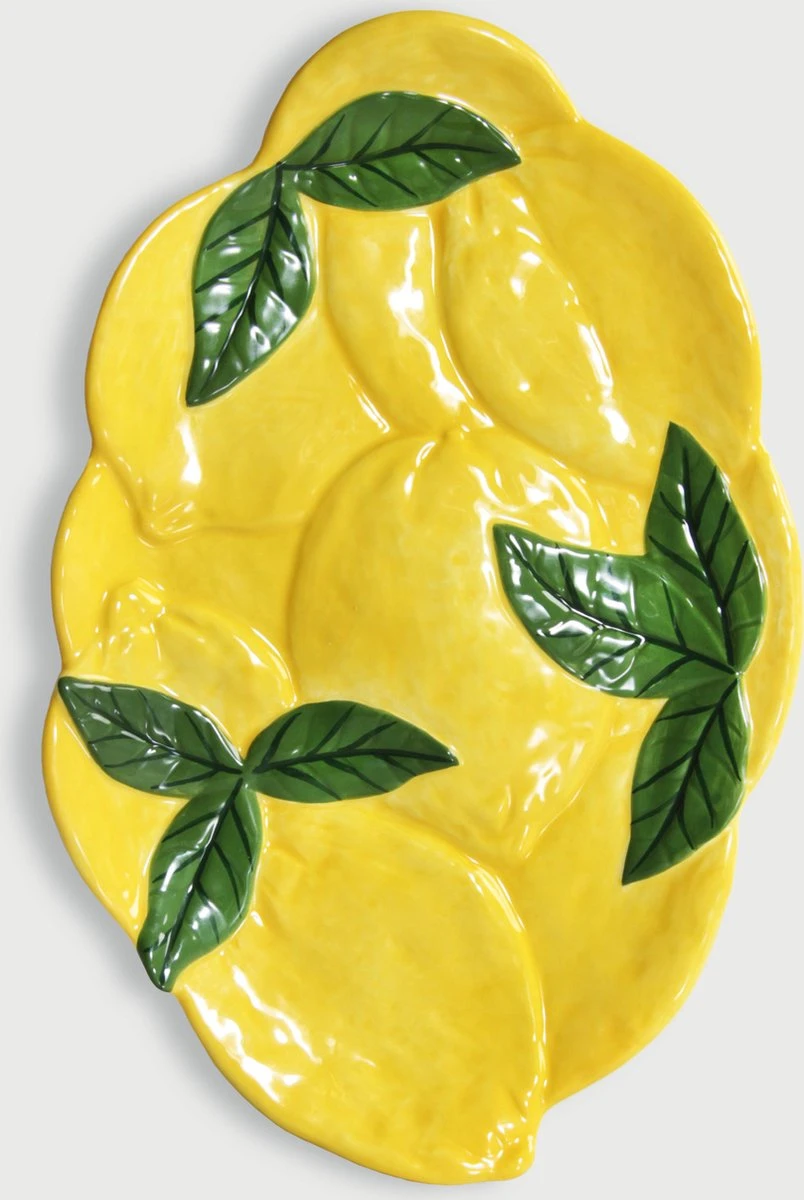 &Klevering - Citroen Bord 28,5cm - Schalen 1 &Klevering - Citroen Bord 28,5cm - Schalen