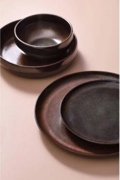 Palmer Serviesset Bama Copper Stoneware 6-persoons 24-delig Koper -Servies Serie Winkel 804x1200