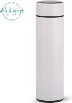 Thermoskan - Thermosfles 500 Ml - Temperatuur Display - 500 Ml - RVS - Wit - Able & Borret -Servies Serie Winkel 841x1200