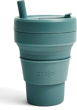 Stojo - Biggie Cup - 470 Ml - Herbruikbaar - Opvouwbaar - Groen -Servies Serie Winkel 846x1200 5