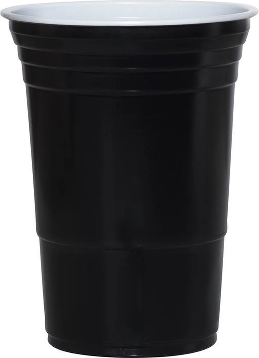 Merkloos Black Cups - 50stuk(s) - 475ml - Party Cups - Beerpong - Drankspel - Beerpong Bekers - Plastic Bekers 3 Merkloos Black Cups - 50stuk(s) - 475ml - Party Cups - Beerpong - Drankspel - Beerpong Bekers - Plastic Bekers - Afbeelding 3