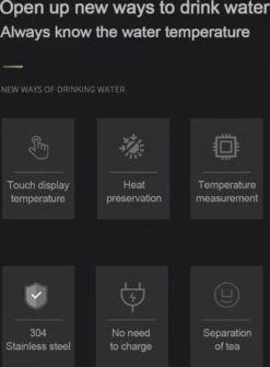 Slimme Thermosfles Met LCD Temperatuur Display - Curver Isolatiefles 0,5 Liter - Dubbelwandige Thermosfles - Thermosbeker - Isoleerfles - Thermoskan - Travel Mug - Bidon Drinkfles - Koffiebeker - Drinkflessen - RVS - Smart Thermos - Metaal -Servies Serie Winkel 885x1200