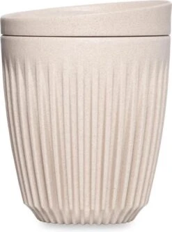 Servies Serie Winkel 36 HuskeeCup & Deksel - Koffiebeker - Medium - 8oz/24cl - Natural