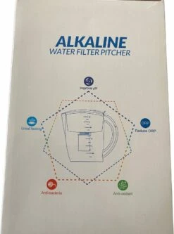 Alkaline WaterFilterkan - AlkaKan Voor Alkalisch/ Basisch Water | Met GRATIS PH-testpapier -Servies Serie Winkel 890x1200