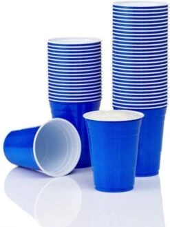 Merkloos Blue Cups - 50stuk(s) - 475ml - Party Cups - Beerpong - Drankspel - Beerpong Bekers - Plastic Bekers -Servies Serie Winkel 900x1200 13