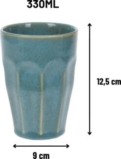 Orange85 Cappuccino Mokken - Latte Macchiato Glazen - 330 Ml - Hittebestendig - Set Van 4 - Porselein - Multicolor - Cappuccino Glazen - Cappuccino Kopjes -Servies Serie Winkel 914x1200 1