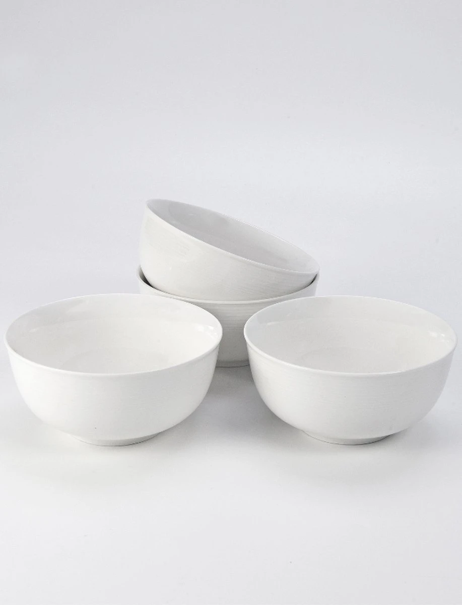 JT Serviesset - Wit - 35delig - 4 Persoons - Luxe Reliëf Design 9 JT Serviesset - Wit - 35delig - 4 Persoons - Luxe Reliëf Design - Afbeelding 9