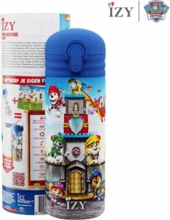 IZY Bottles X Paw Patrol - Rescue Knights | 350 ML | Kinderen | Thermosfles | Drinkfles | Waterfles | Schoolfles | Isoleerfles | Beker | Drinkbeker | Koud | Warm | Fles | Kinder | Back To School | 350ml -Servies Serie Winkel 930x1200