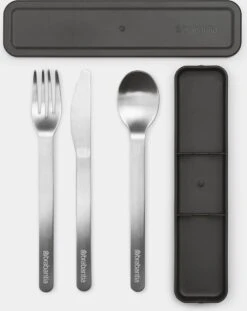 Brabantia Make & Take Bestekset - 3-delig - Dark Grey -Servies Serie Winkel 952x1200