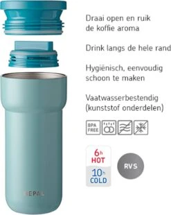 Mepal Isoleerbeker Ellipse 475 Ml – Houdt Je Drankje 6 Uur Warm En 10 Uur Koud – Natural Brushed – Koffiebeker To Go – Lekdicht – Thermosbeker -Servies Serie Winkel 955x1200 9